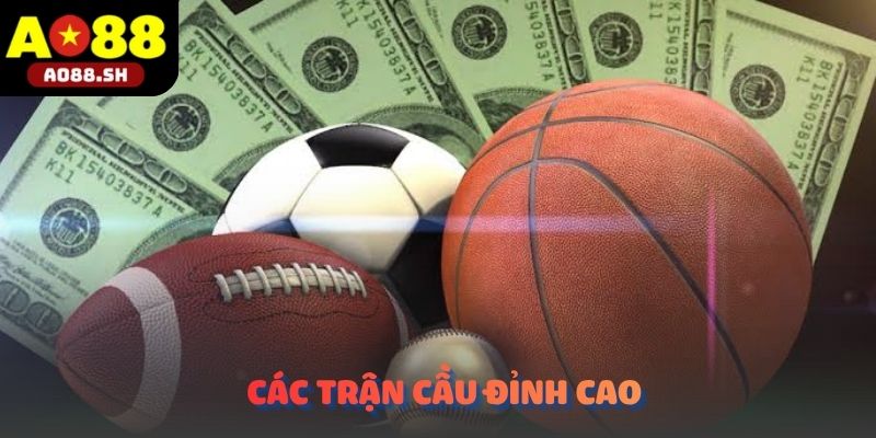 Các trận cầu đỉnh cao liên tục được cập nhật tại Thể thao AO88.