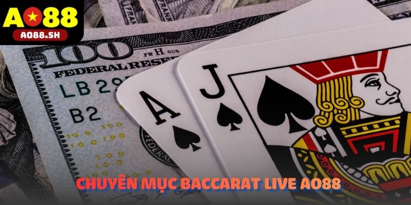 Giao diện Baccarat Live trên nền tảng AO88.