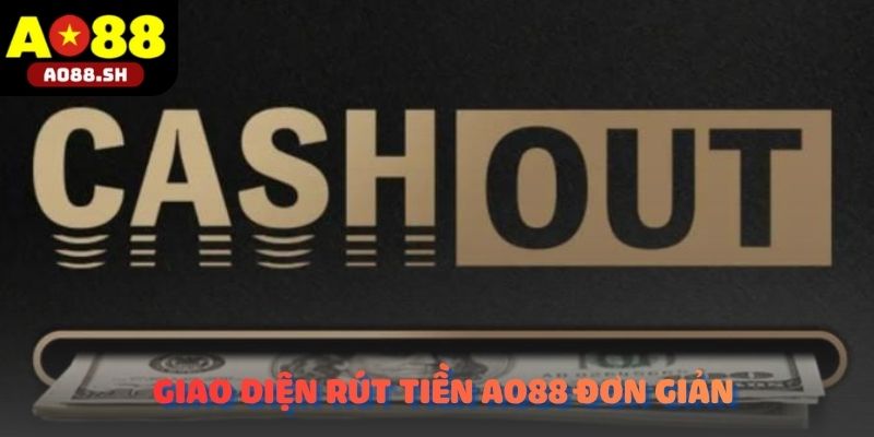 Giao diện Rút tiền AO88 được thiết kế trực quan và dễ thao tác.