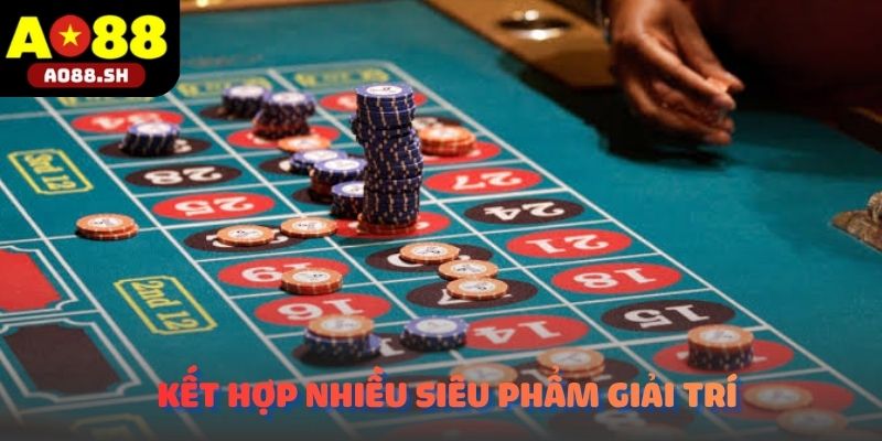 Giao diện tổng quan tích hợp nhiều siêu phẩm giải trí của Game bài AO88.