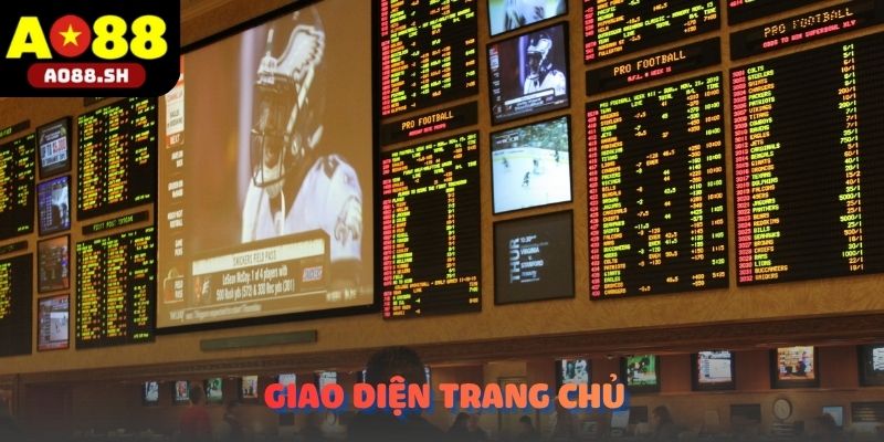 Giao diện trang chủ của Giới thiệu AO88 với nhiều chuyên mục giải trí nổi bật.