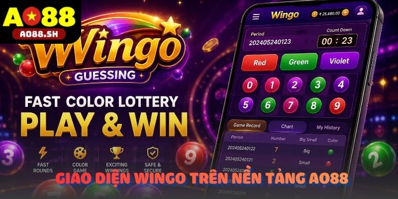 Giao diện Wingo trên nền tảng AO88.