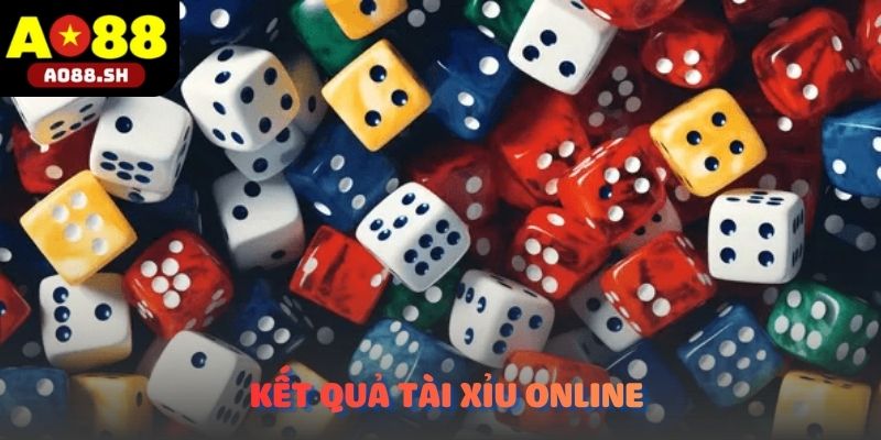 Hệ thống hiển thị kết quả trong Tài xỉu online.