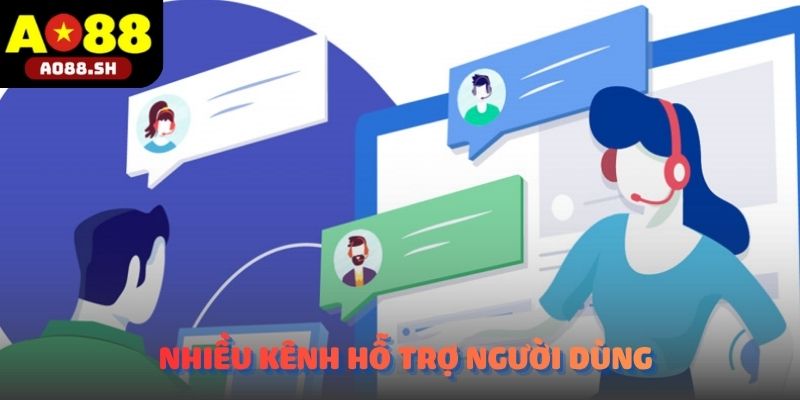 Hệ thống Liên hệ AO88 với nhiều kênh hỗ trợ dành cho người dùng.