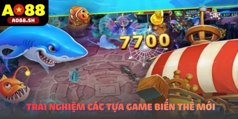 Hội viên đang tiến hành trải nghiệm các tựa game săn biển thế hệ mới.