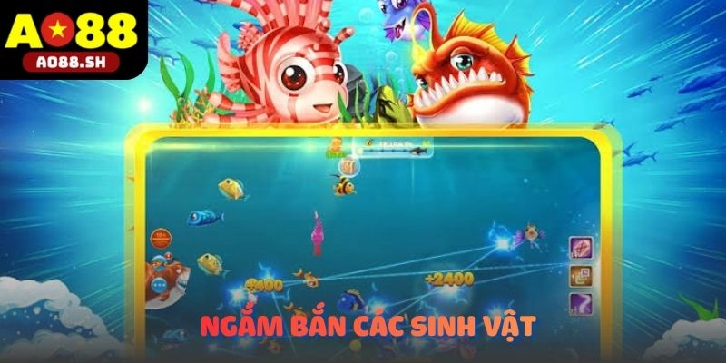 Hội viên đang tiến hành ngắm bắn các sinh vật đặc biệt trên màn hình.