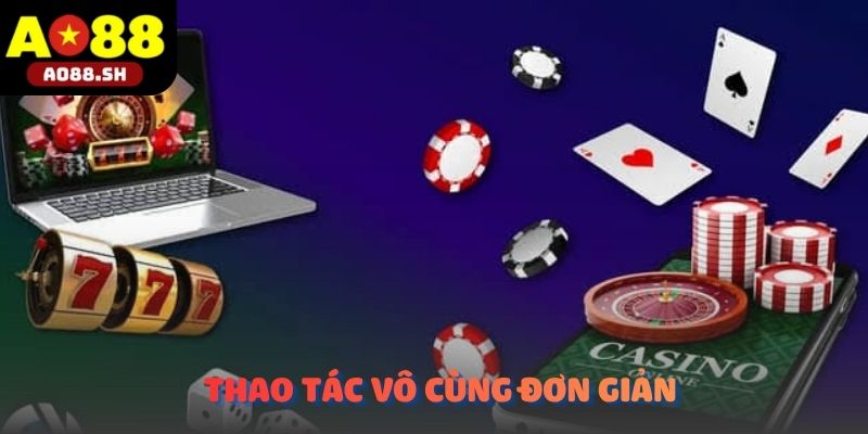 Người dùng truy cập tài khoản AO88 chỉ với vài thao tác đơn giản.