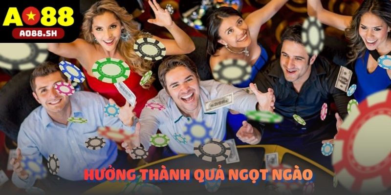 Thành quả ngọt ngào sau những phiên đấu trí thành công cùng Game bài AO88.